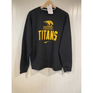 UW Oshkosh Titans Hoodie Nike Men’s Size Medium Black University of Wisconsin